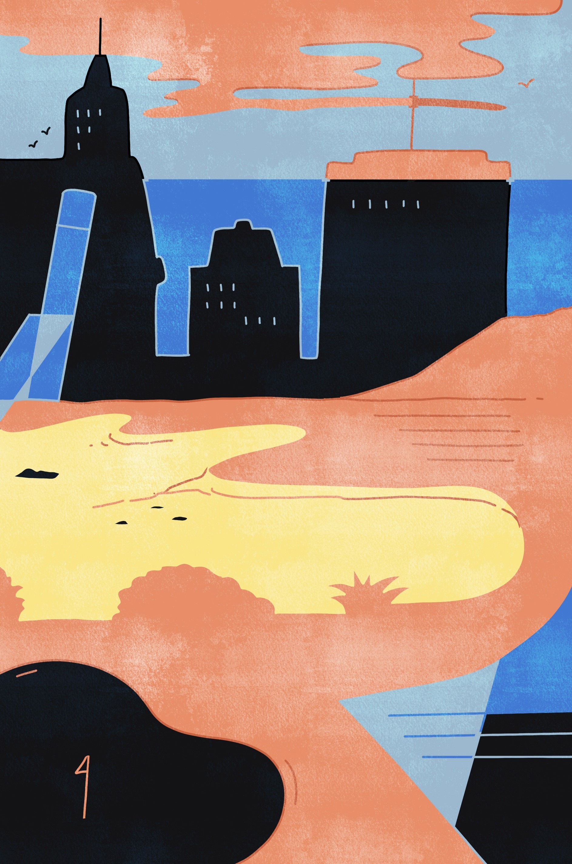 Ilustración de la ciudad de Montevideo